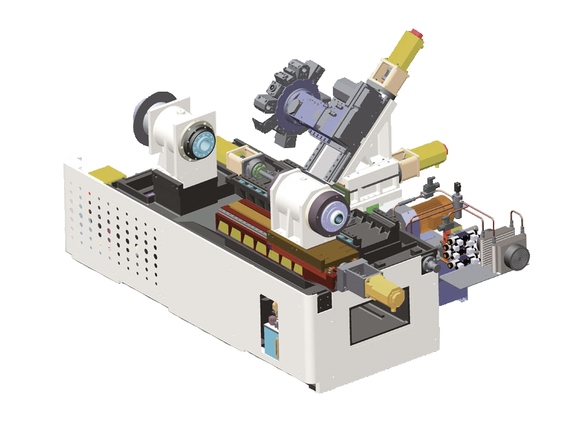 CNC-Drehzentrum mit modularen Ausbaustufen Skizze