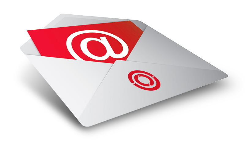 Elektronischer Newsletter mit Briefumschlag