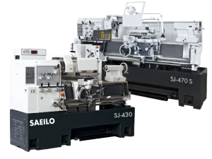 Zwei kleine konventionellen Drehmaschinen